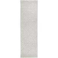 Skien 532 Luxe Modern Natural White Runner Rug - Rugs Of Beauty - 1