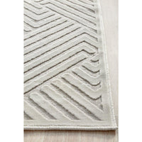 Skien 532 Luxe Modern Natural White Runner Rug - Rugs Of Beauty - 6