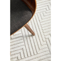 Skien 532 Luxe Modern Natural White Runner Rug - Rugs Of Beauty - 8