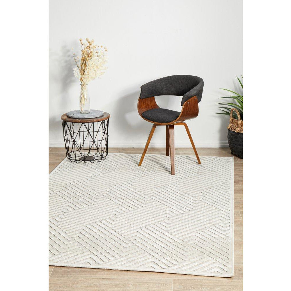 Skien 532 Luxe Modern Natural White Rug - Rugs Of Beauty - 4