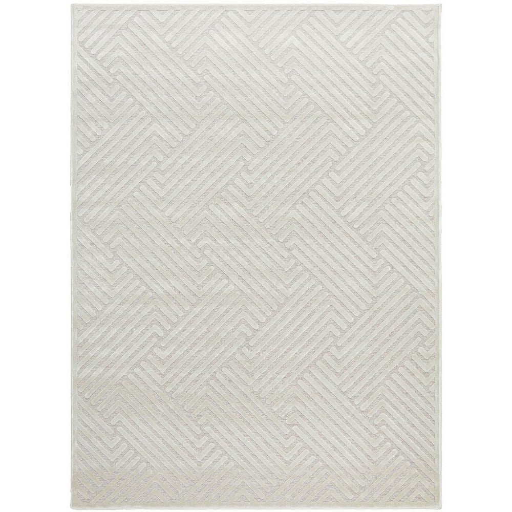 Skien 532 Luxe Modern Natural White Rug - Rugs Of Beauty - 1