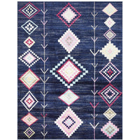 Louga 330 Navy Modern Tribal Rug - Rugs Of Beauty - 1
