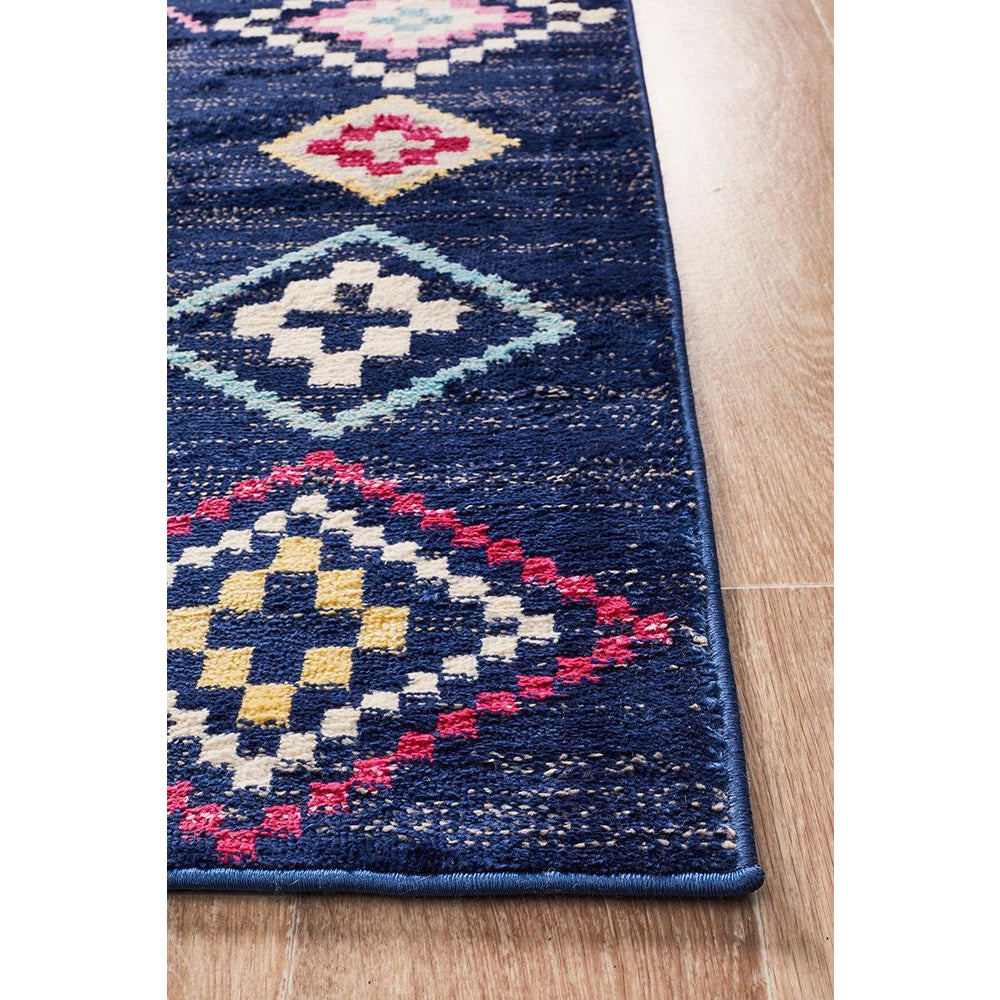 Louga 330 Navy Modern Tribal Rug - Rugs Of Beauty - 4