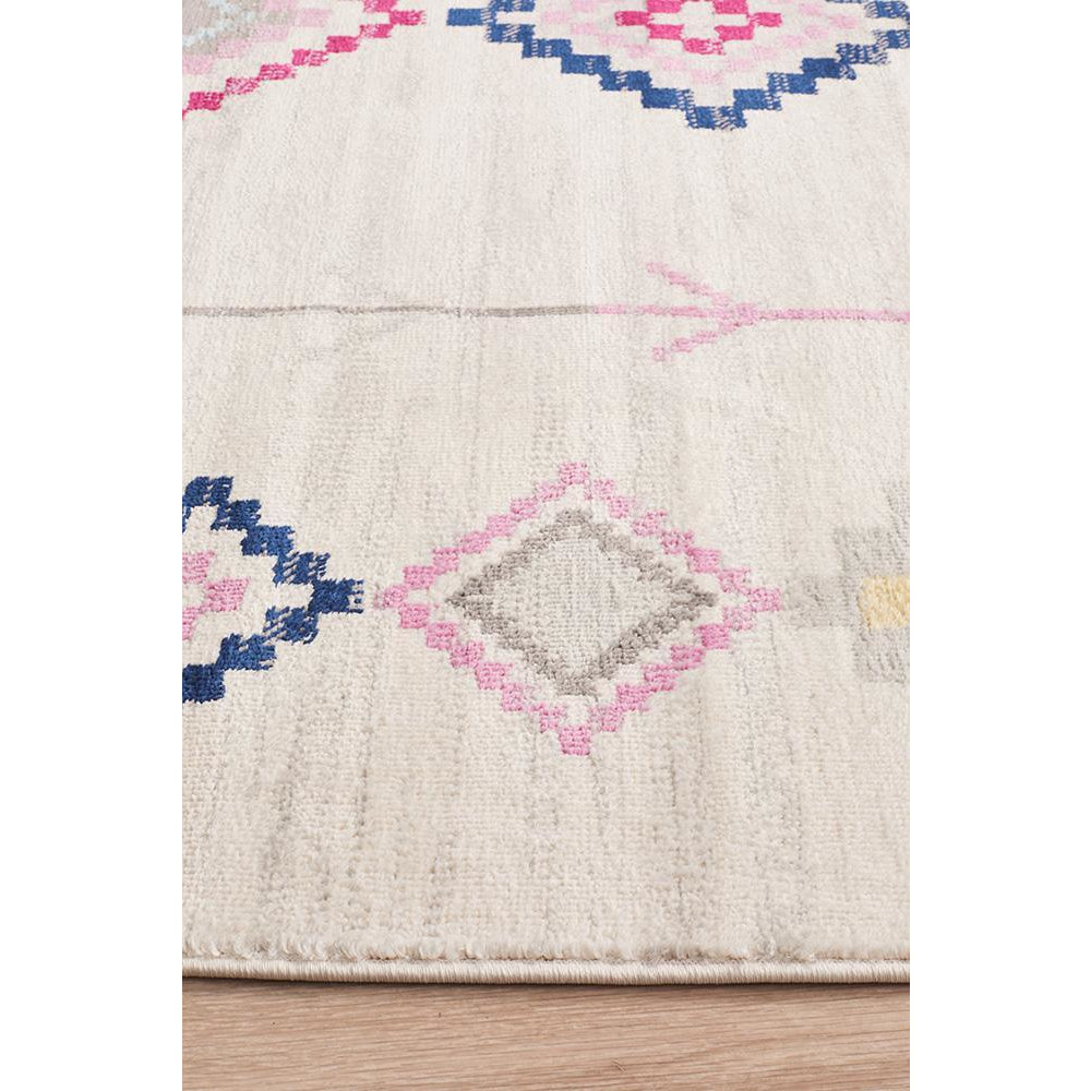 Louga 330 White Modern Tribal Rug - Rug Of Beauty - 5