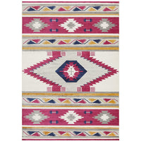 Louga 331 Crimson Red Modern Tribal Rug - Rug Of Beauty - 1