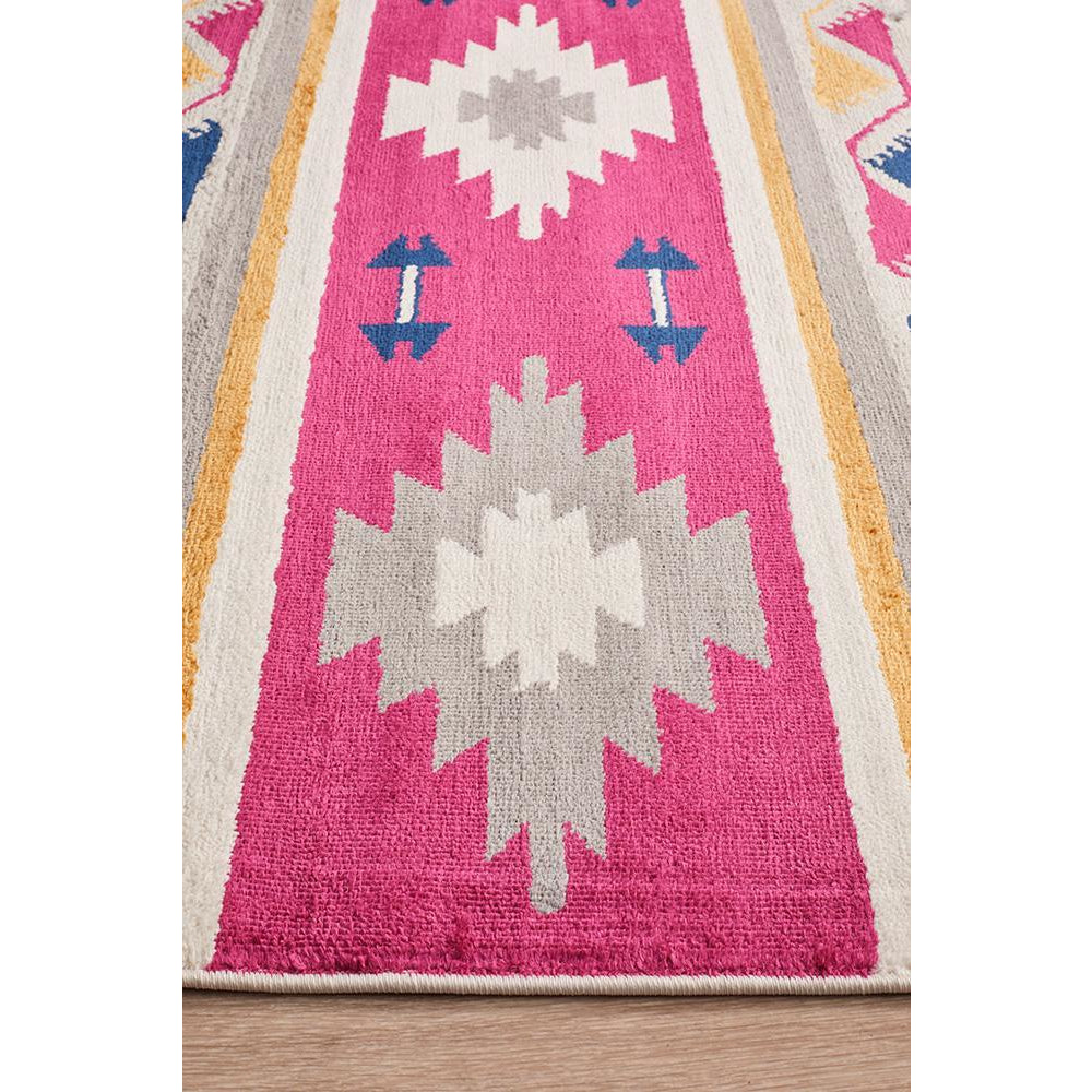 Louga 331 Crimson Red Modern Tribal Rug - Rug Of Beauty - 4
