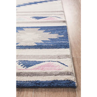 Louga 331 Navy Blue Modern Tribal Rug - Rug Of Beauty - 3