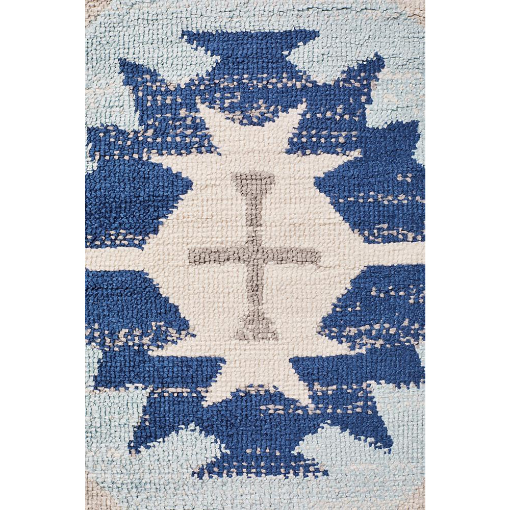 Louga 331 Navy Blue Modern Tribal Rug - Rug Of Beauty - 6