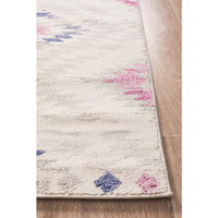 Louga 334 Purple Pink Grey Cream Pastel Modern Tribal Rug - Rug Of Beauty - 6