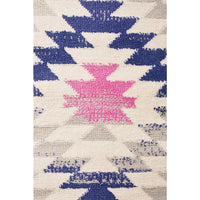 Louga 334 Purple Pink Grey Cream Pastel Modern Tribal Rug - Rug Of Beauty - 5