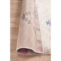 Louga 334 Purple Pink Grey Cream Pastel Modern Tribal Rug - Rug Of Beauty - 7