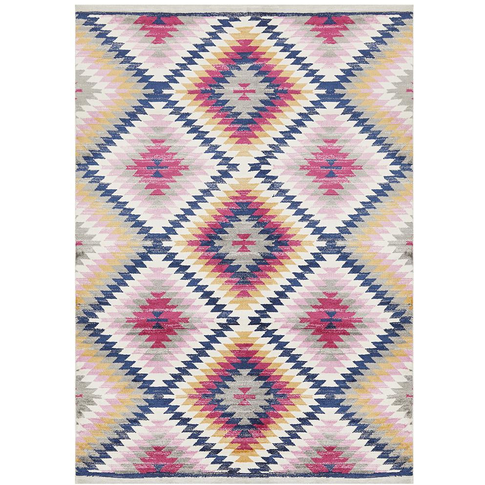 Louga 335 Multi Coloured Modern Tribal Rug - Rug Of Beauty - 1