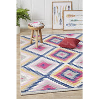 Louga 335 Multi Coloured Modern Tribal Rug - Rug Of Beauty - 2