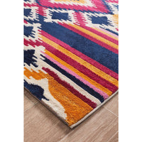 Louga 336 Multi Coloured Modern Tribal Rug - Rug Of Beauty - 3