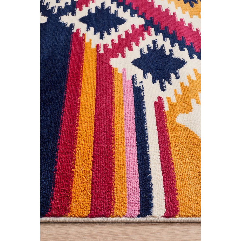 Louga 336 Multi Coloured Modern Tribal Rug - Rug Of Beauty - 6