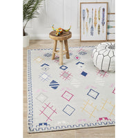 Louga 337 Grey Modern Tribal Rug - Rug Of Beauty - 2