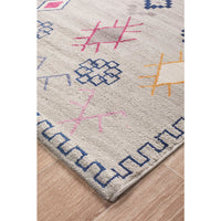 Louga 337 Grey Modern Tribal Rug - Rug Of Beauty - 3