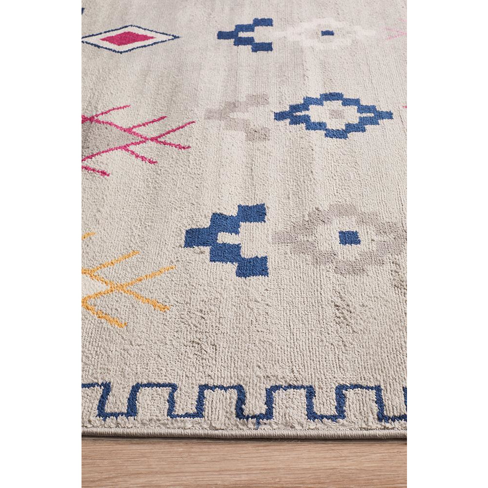 Louga 337 Grey Modern Tribal Rug - Rug Of Beauty - 5