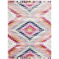 Louga 338 Pink Modern Tribal Rug - Rug Of Beauty - 1