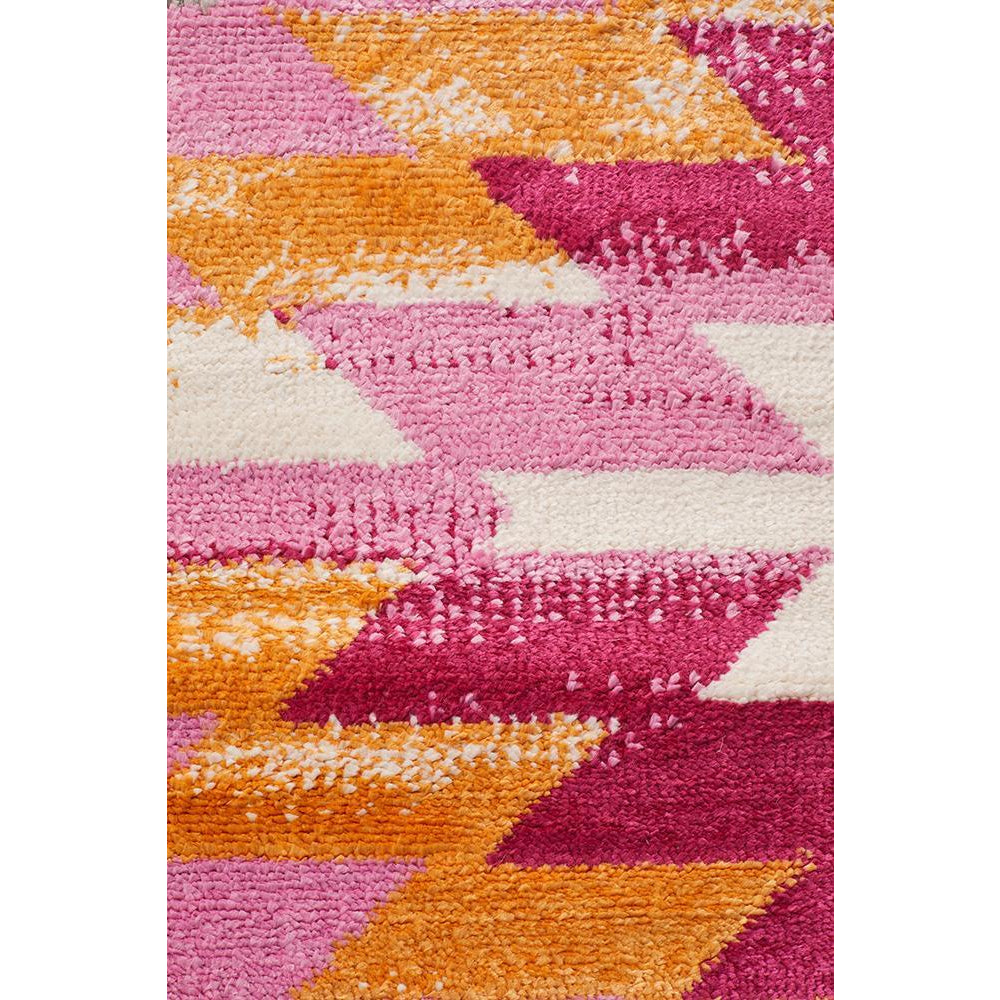 Louga 338 Pink Modern Tribal Rug - Rug Of Beauty - 5
