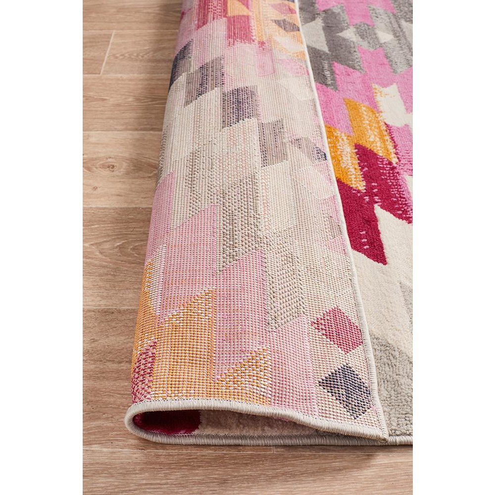 Louga 338 Pink Modern Tribal Rug - Rug Of Beauty - 7