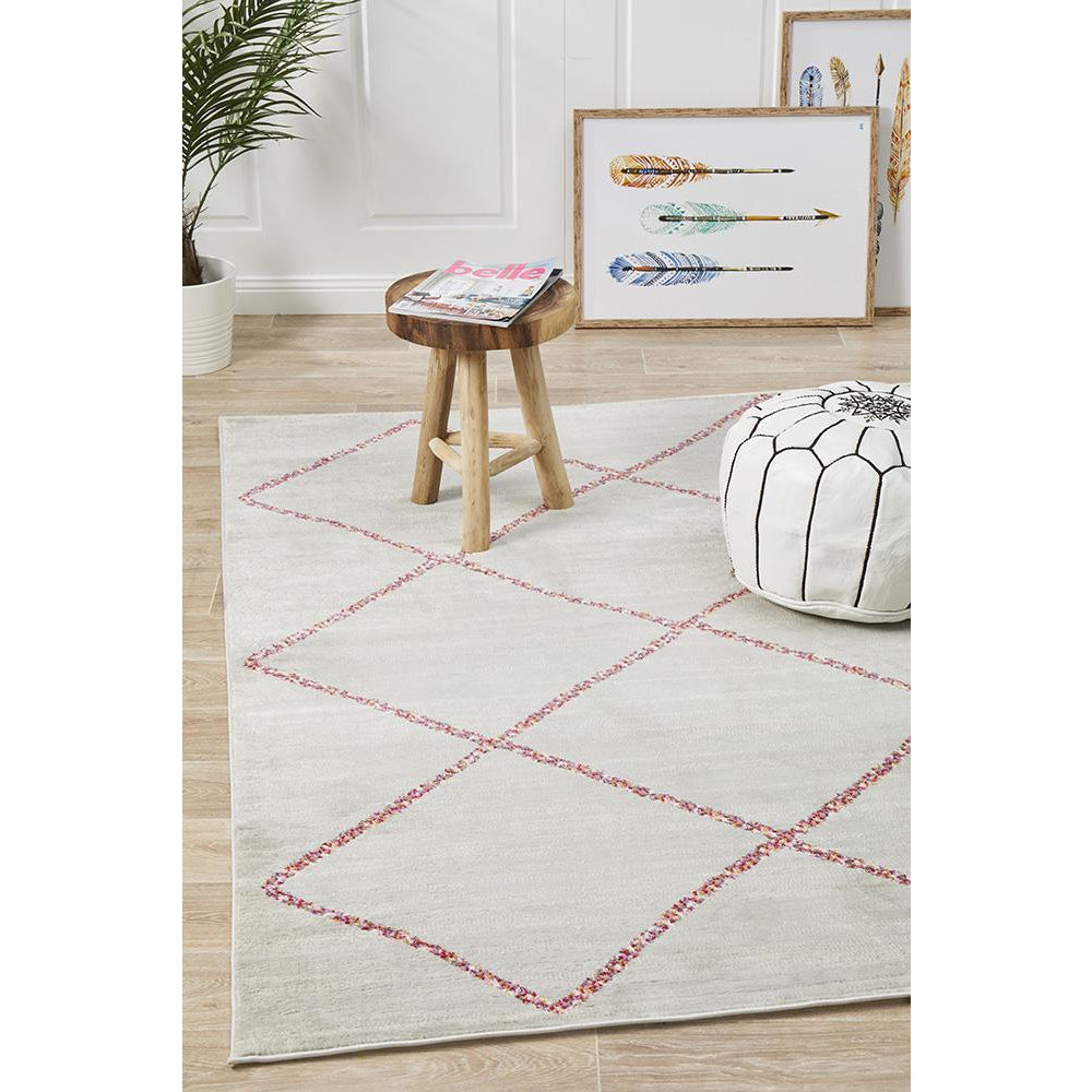 Louga 339 Silver Grey Modern Tribal Rug - Rug Of Beauty - 2