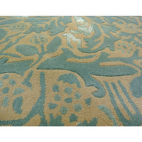 Morris & Co Autumn Flowers Eggshell 27508 Designer Wool / Viscose Rug - Rugs Of Beauty - 2