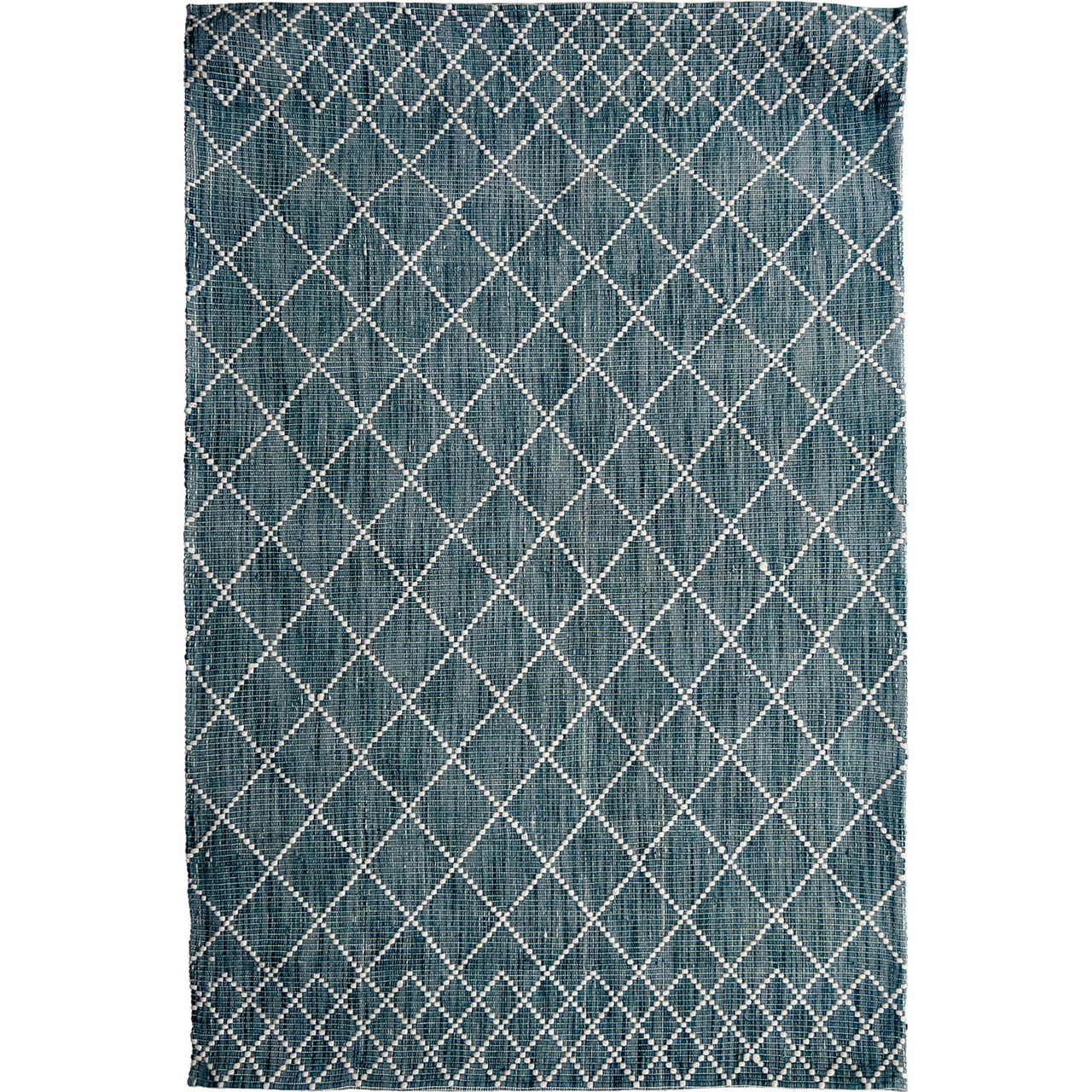 Manchester Wool Rug Manchester 3451 Teal Cross Patterned Wool Rug – Rugs Of Beauty