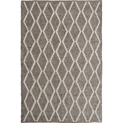 Clarissa 755 Wool Polyester Beige Taupe Trellis Rug - Rugs Of Beauty - 1