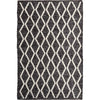 Clarissa 755 Wool Polyester Chocolate Brown Trellis Rug - Rugs Of Beauty - 1