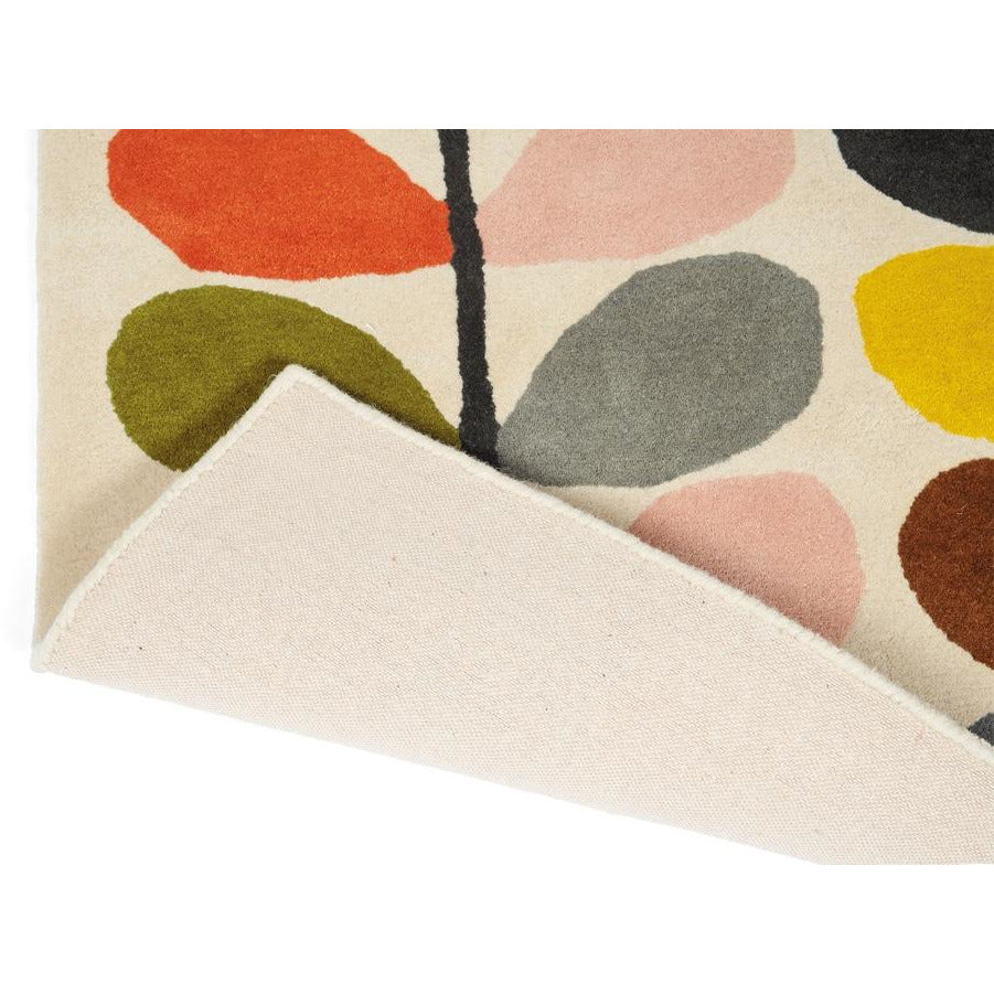 Orla Kiely Classic Multi Stem 059505 Designer Wool Rug - Rugs Of Beauty - 4