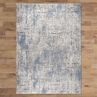Lincoln 2723 Blue Modern Patterned Rug - Rugs Of Beauty - 3