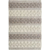 Vanessa 501 Wool Polyester Beige Taupe Diamond Striped Rug - Rugs Of Beauty - 1