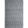 Umea Zig Zag Dark Grey Wool Polyester Rug - Rugs Of Beauty - 1