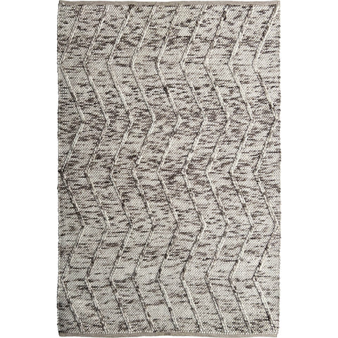 Umea Zig Zag Natural Wool Polyester Rug - Rugs Of Beauty - 1